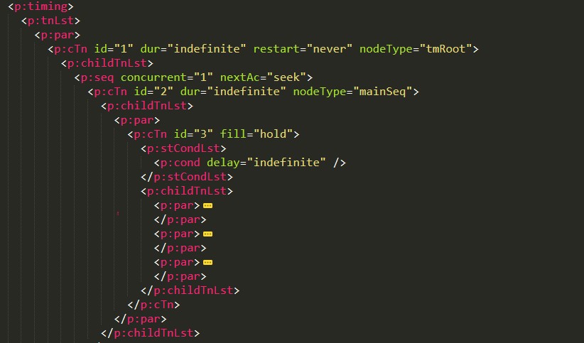 dotnet OpenXML PPT 动画框架入门